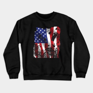 american shirt, bear shirt, american flag, gift, Unisex T-Shirt Crewneck Sweatshirt